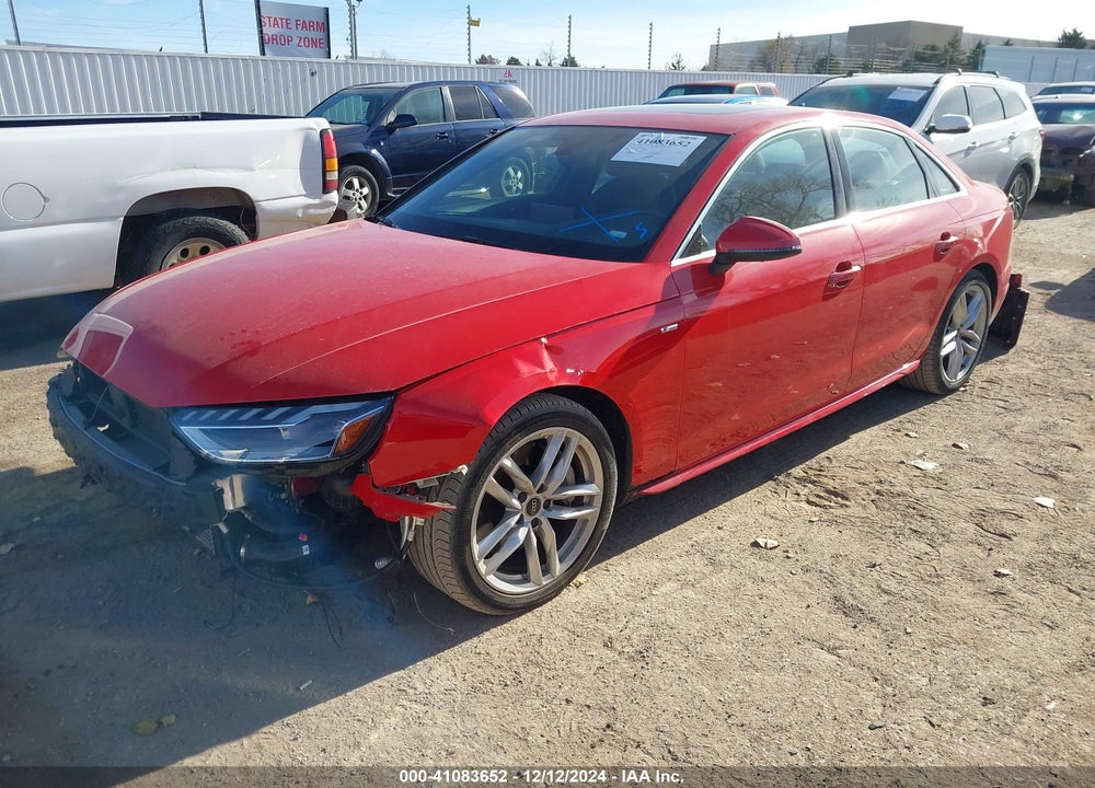 2024 AUDI A4 PREMIUM PLUS 45 TFSI S LINE QUATTRO S TRONIC VIN: WAUEAAF45RN006215