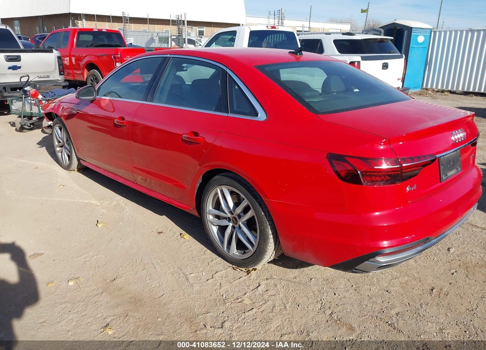 2024 AUDI A4 PREMIUM PLUS 45 TFSI S LINE QUATTRO S TRONIC VIN: WAUEAAF45RN006215