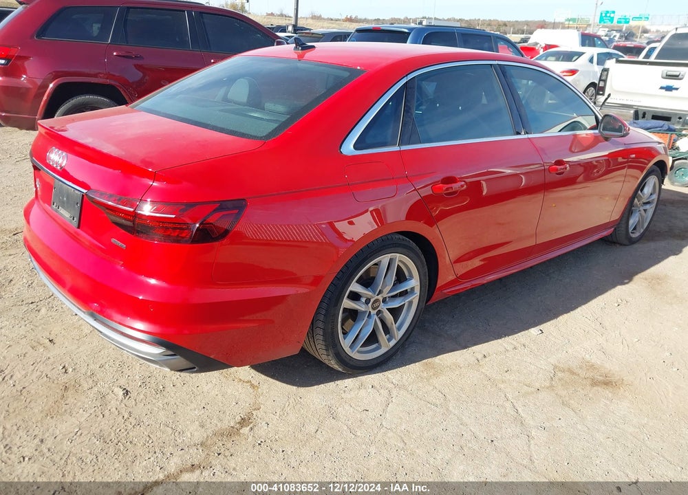 2024 AUDI A4 PREMIUM PLUS 45 TFSI S LINE QUATTRO S TRONIC VIN: WAUEAAF45RN006215