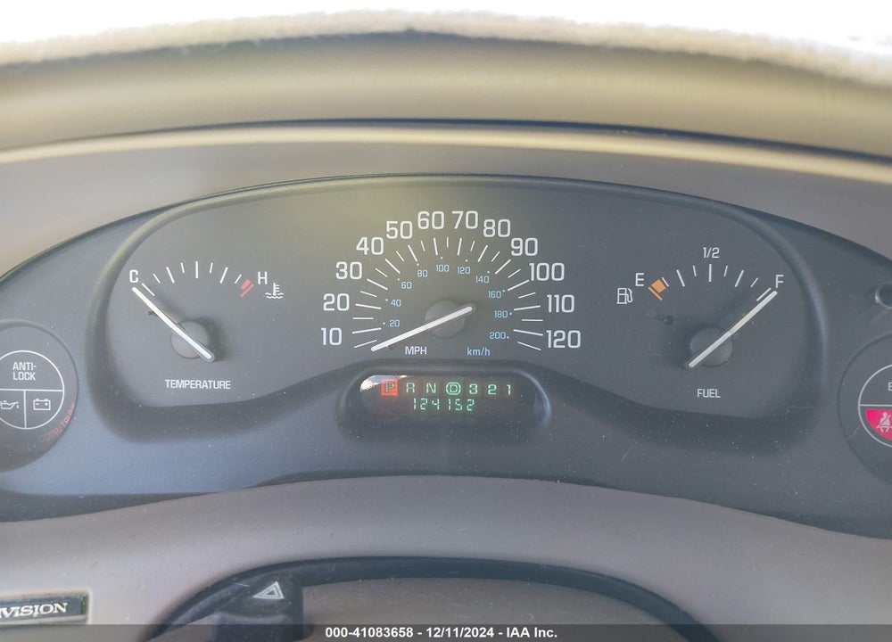 1999 BUICK CENTURY CUSTOM VIN: 2G4WS52M1X1500633