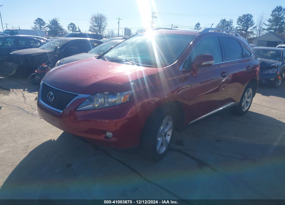 2010 LEXUS RX 350 VIN: 2T2BK1BA5AC054329