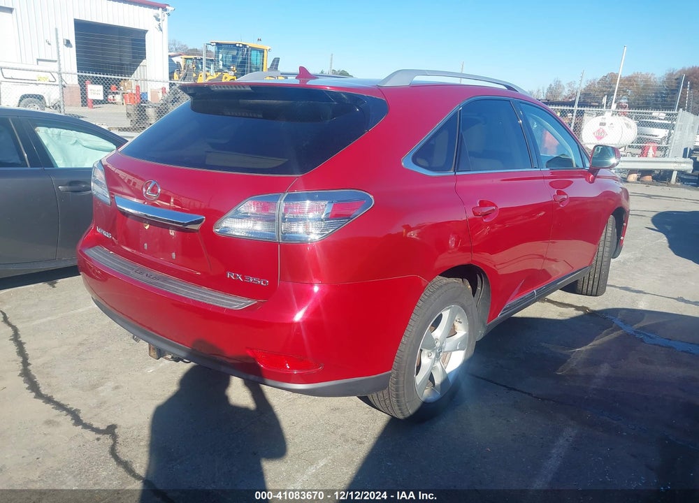 2010 LEXUS RX 350 VIN: 2T2BK1BA5AC054329