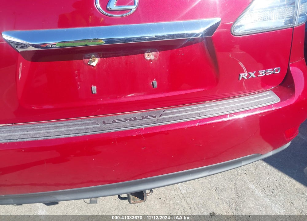 2010 LEXUS RX 350 VIN: 2T2BK1BA5AC054329