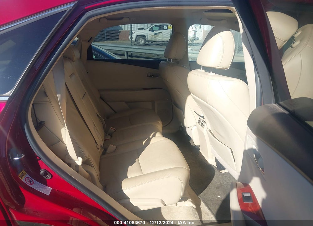 2010 LEXUS RX 350 VIN: 2T2BK1BA5AC054329