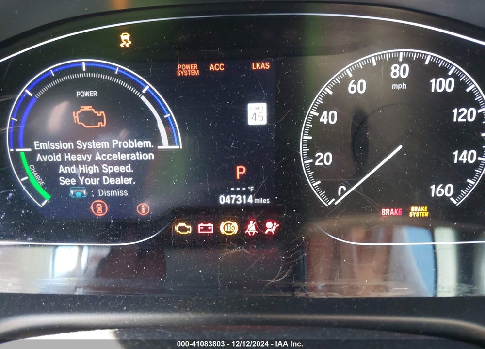 2019 HONDA ACCORD HYBRID EX-L VIN: 1HGCV3F53KA007736