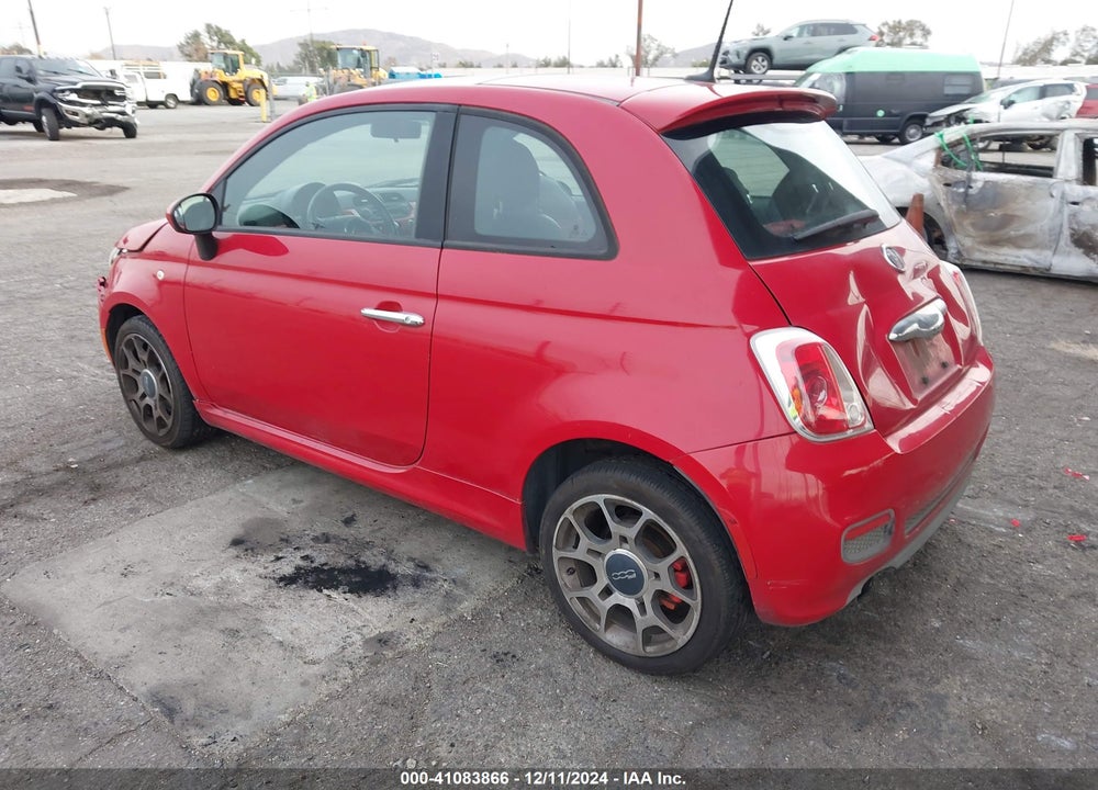 2013 FIAT 500 VIN: 3C3CFFBR1DT563257