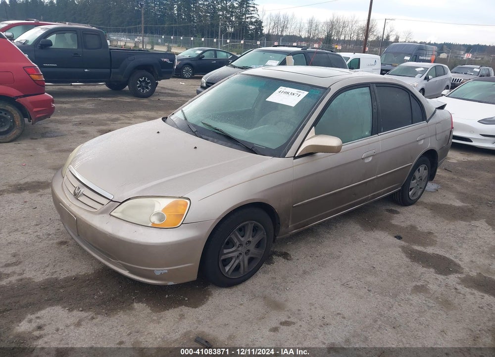 2002 HONDA CIVIC EX VIN: 1HGES26792L050768