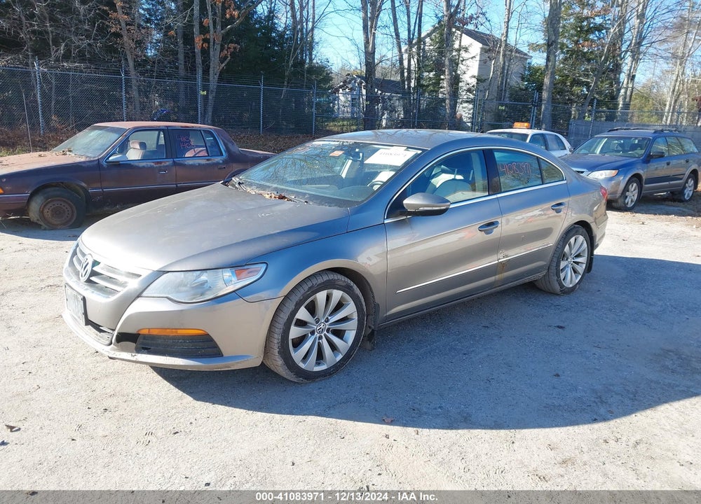 2012 VOLKSWAGEN CC SPORT VIN: WVWMP7AN6CE505970