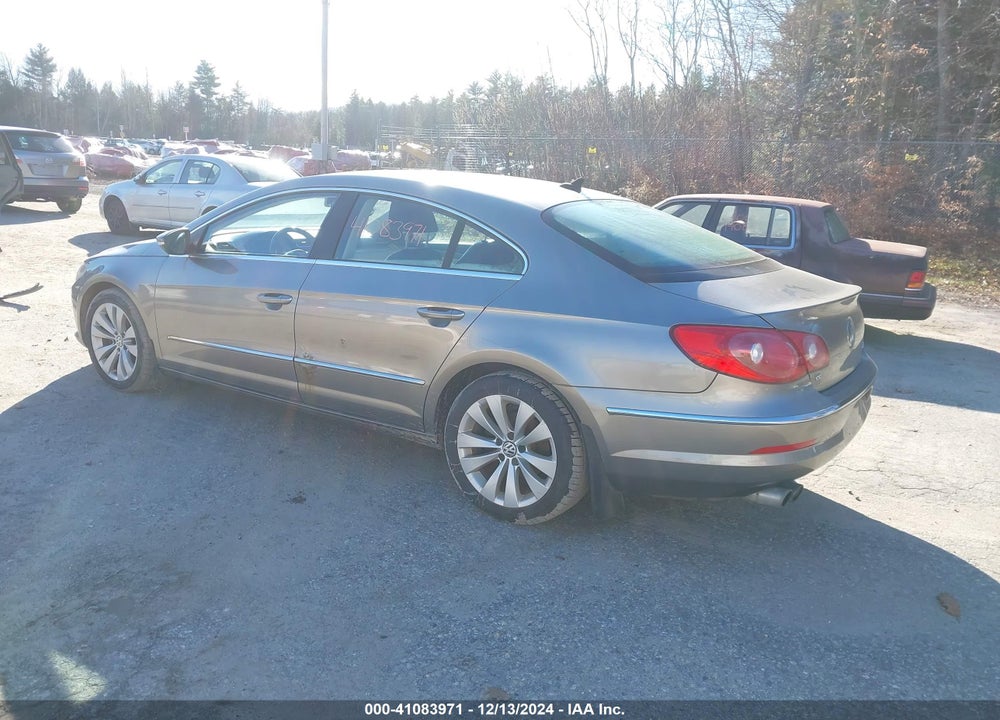 2012 VOLKSWAGEN CC SPORT VIN: WVWMP7AN6CE505970