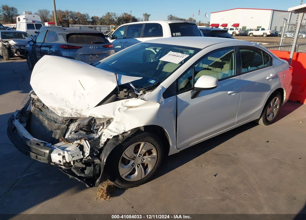 2013 HONDA CIVIC LX VIN: 19XFB2F53DE035082