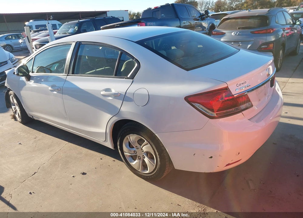 2013 HONDA CIVIC LX VIN: 19XFB2F53DE035082
