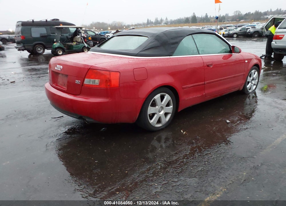 2006 AUDI A4 3.0 VIN: WAUDT48H36K008260