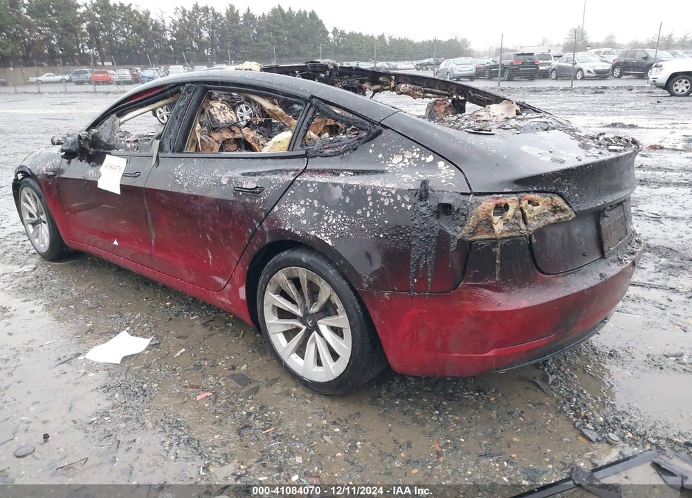 2021 TESLA MODEL 3 STANDARD RANGE PLUS REAR-WHEEL DRIVE VIN: 5YJ3E1EA0MF987213