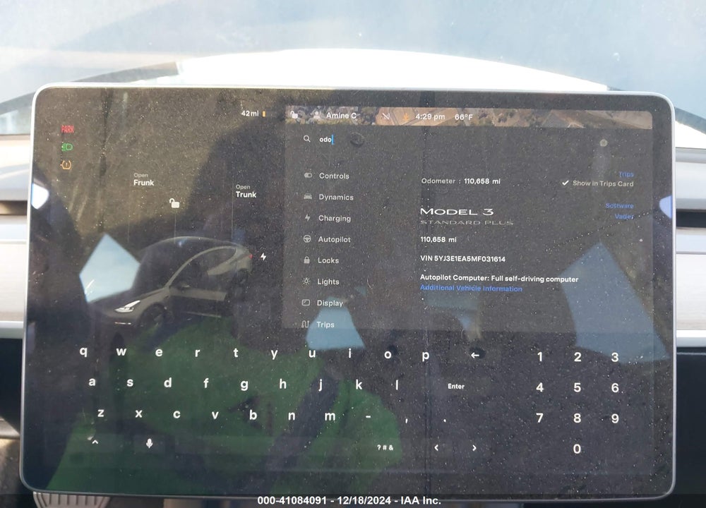 2021 TESLA MODEL 3 VIN: 5YJ3E1EA5MF031614
