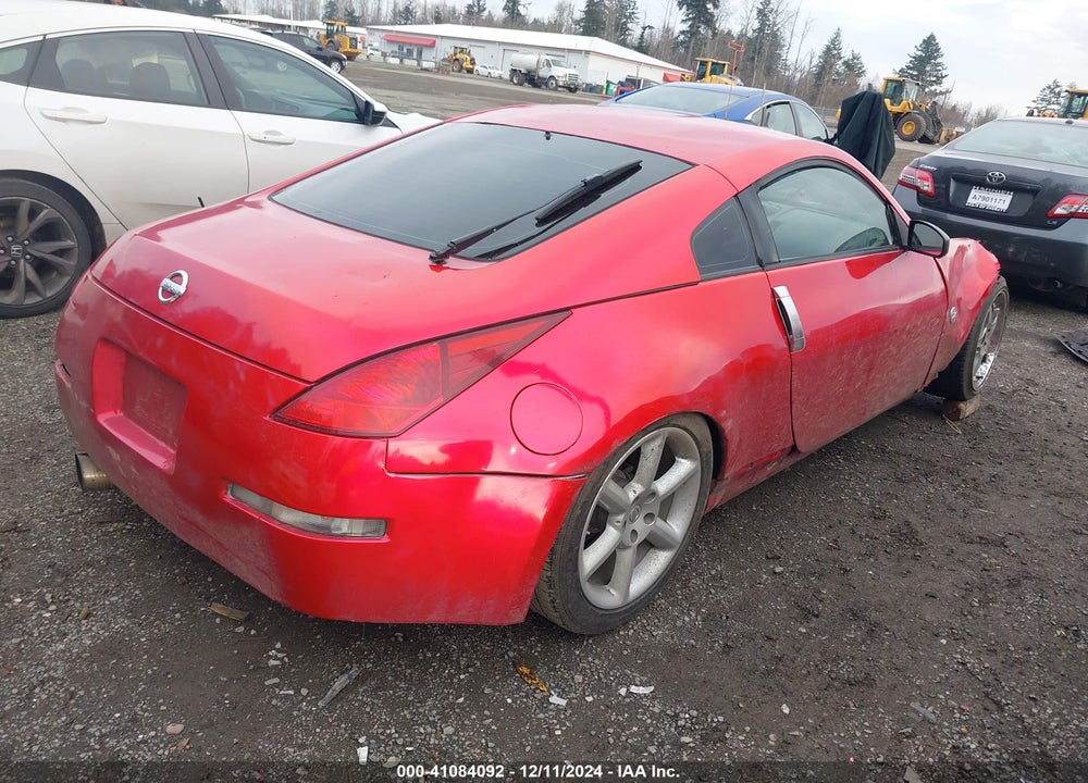 2004 NISSAN 350Z VIN: JN1AZ34D84T165360