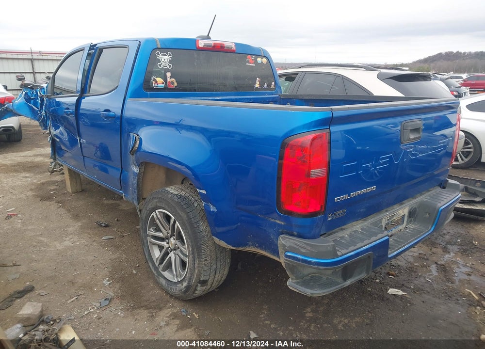 2022 CHEVROLET COLORADO 2WD SHORT BOX WT VIN: 1GCGSBEA9N1313622