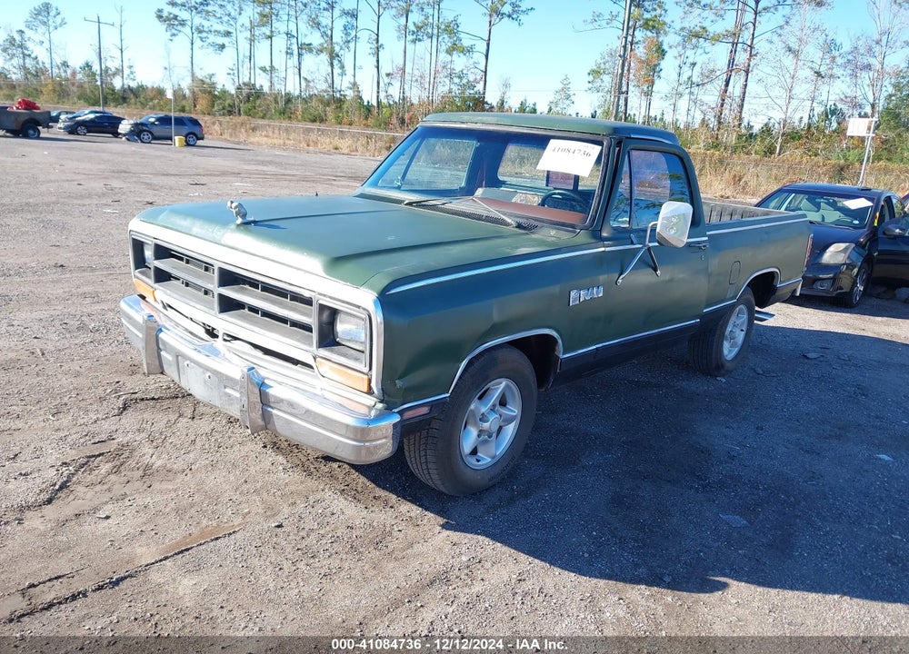 1986 DODGE D-SERIES D150 VIN: 1B7FD14T0GS133896