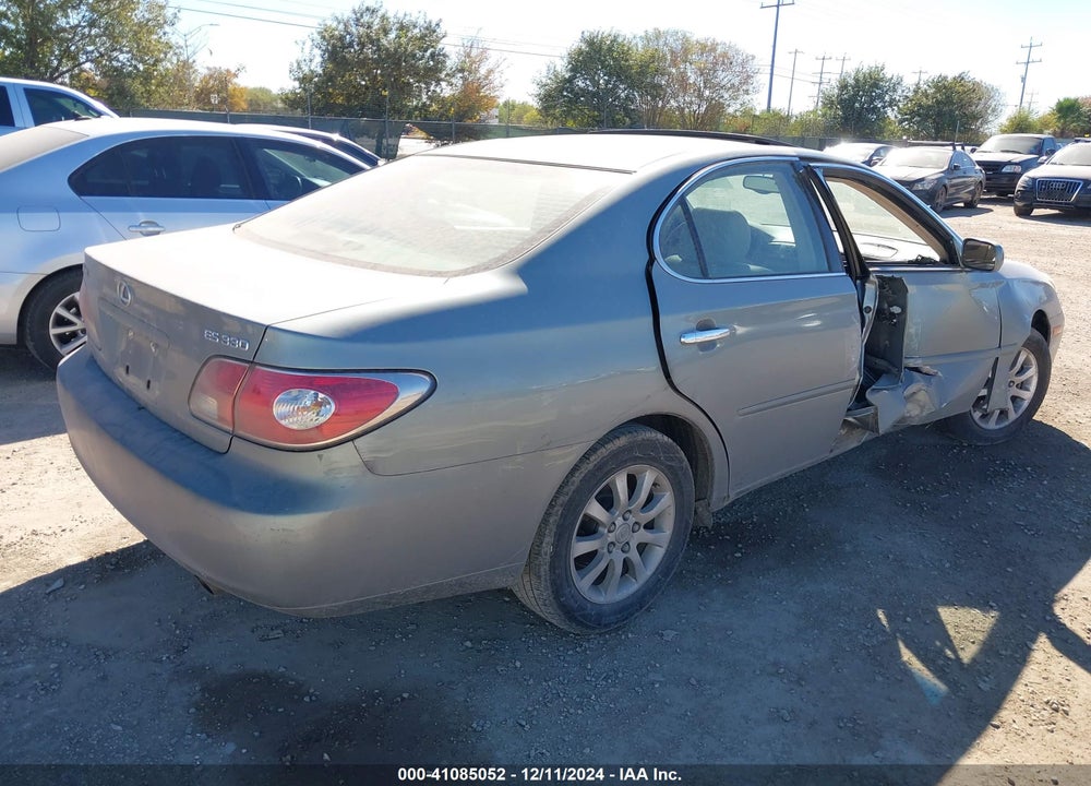 2004 LEXUS ES 330 VIN: JTHBA30G345048507