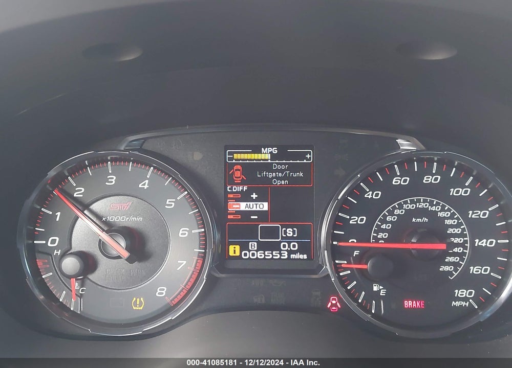 2021 SUBARU WRX STI LIMITED VIN: JF1VA2T66M9804809