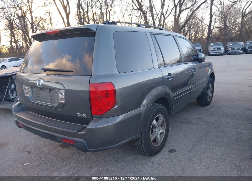 2007 HONDA PILOT EX-L VIN: 5FNYF28567B018754