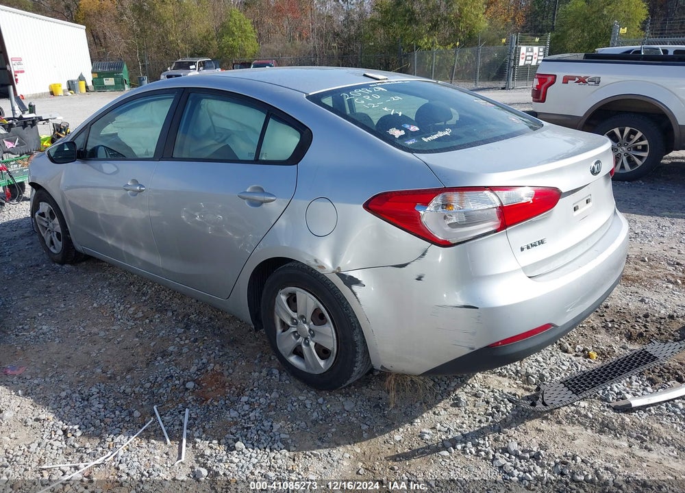 2016 KIA FORTE VIN: KNAFK4A65G5580354