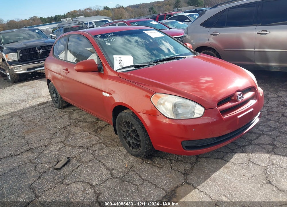 2008 HYUNDAI ACCENT GS VIN: KMHCM36C28U067235