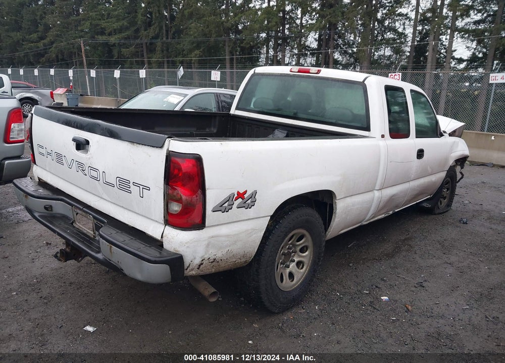 2005 CHEVROLET SILVERADO 1500 WORK TRUCK VIN: 1GCEK19Z85Z194707
