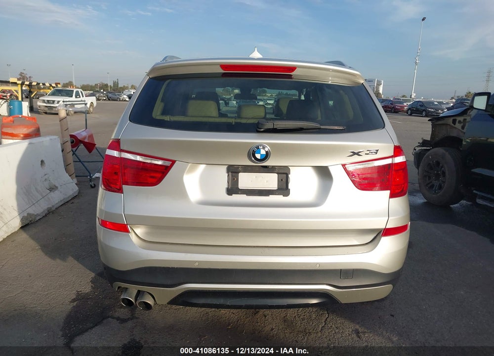 2017 BMW X3 XDRIVE28I VIN: 5UXWX9C51H0D96132