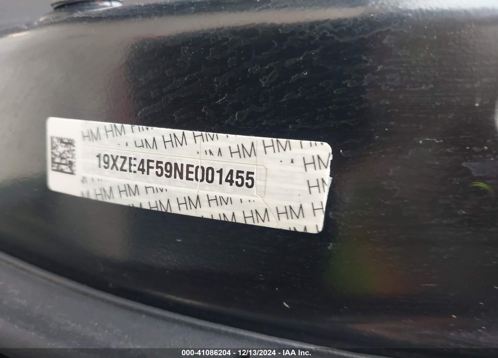 2022 HONDA INSIGHT EX VIN: 19XZE4F59NE001455