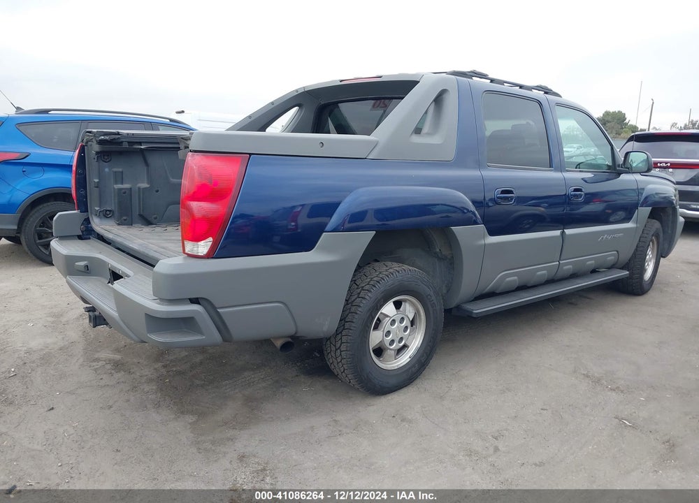 2002 CHEVROLET AVALANCHE 1500 VIN: 3GNEC13T42G117403