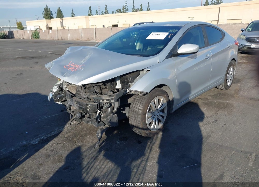 2012 HYUNDAI ELANTRA GLS VIN: 5NPDH4AE6CH080553