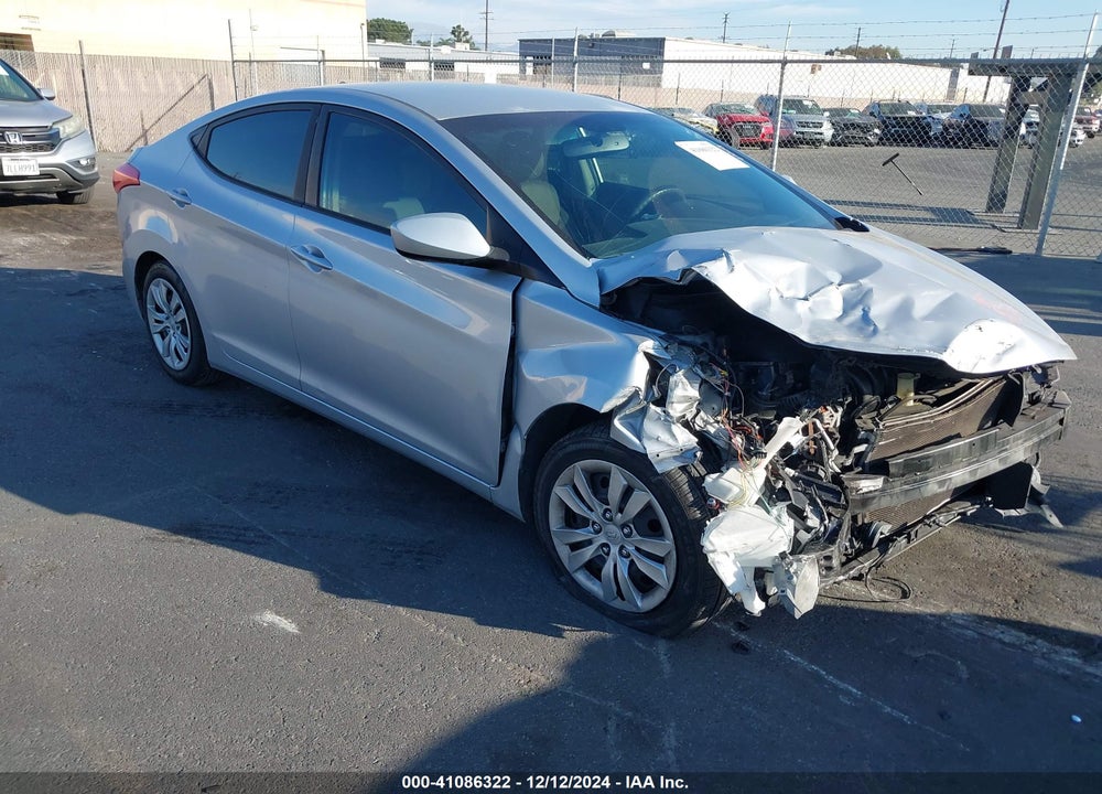 2012 HYUNDAI ELANTRA GLS VIN: 5NPDH4AE6CH080553