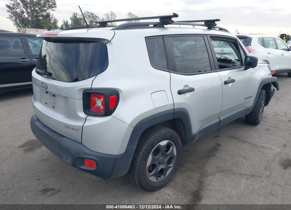 2017 JEEP RENEGADE SPORT 4X4 VIN: ZACCJBAB6HPG47806