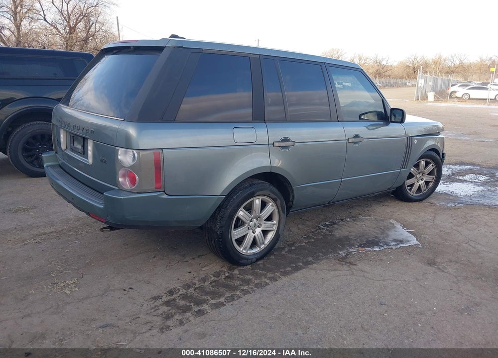 2006 LAND ROVER RANGE ROVER HSE VIN: SALME15456A212179