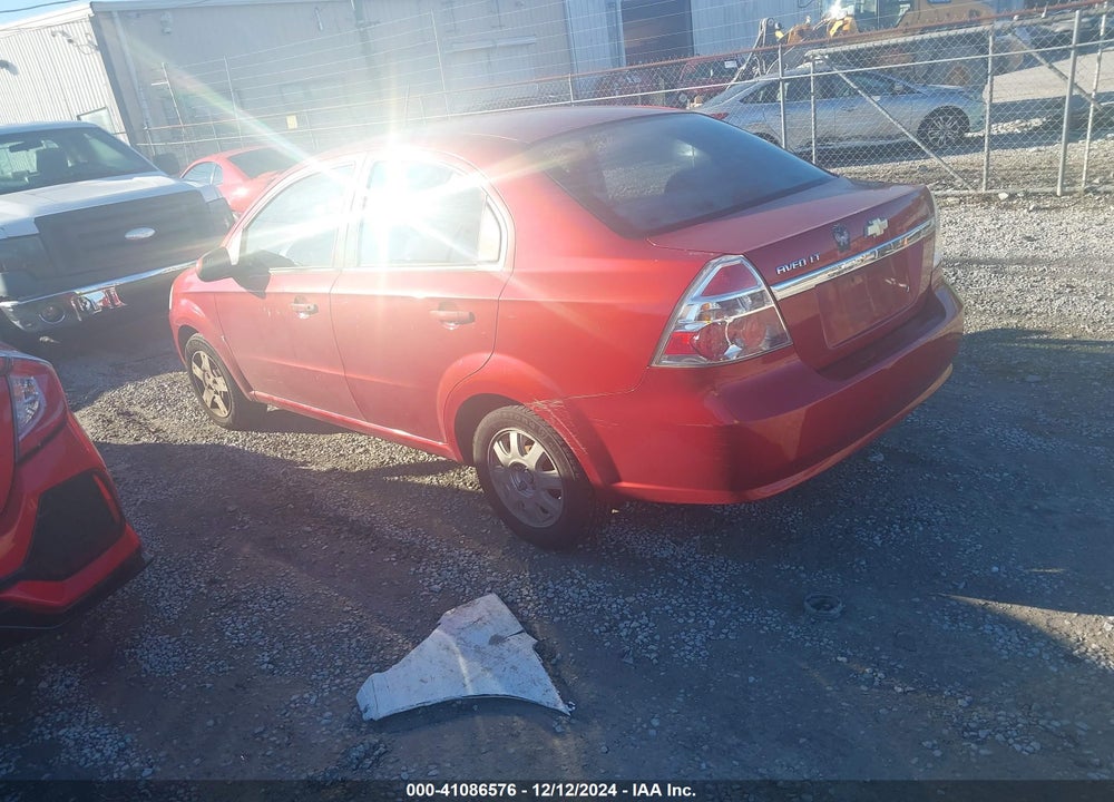 2009 CHEVROLET AVEO LT VIN: KL1TD56E79B338781