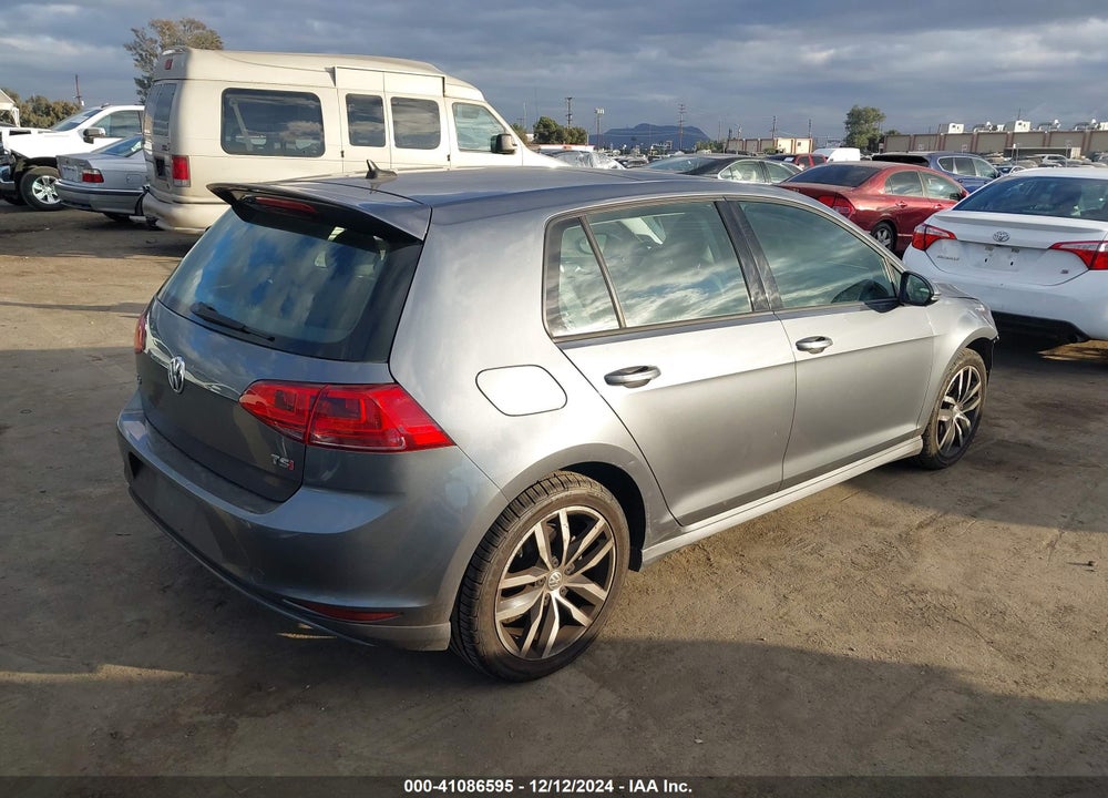2015 VOLKSWAGEN GOLF TSI SE 4-DOOR VIN: 3VW217AU7FM004808