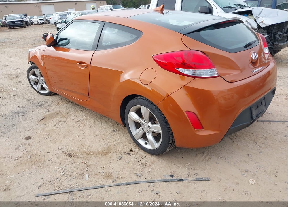 2013 HYUNDAI VELOSTER BASE W/BLACK VIN: KMHTC6ADXDU102814