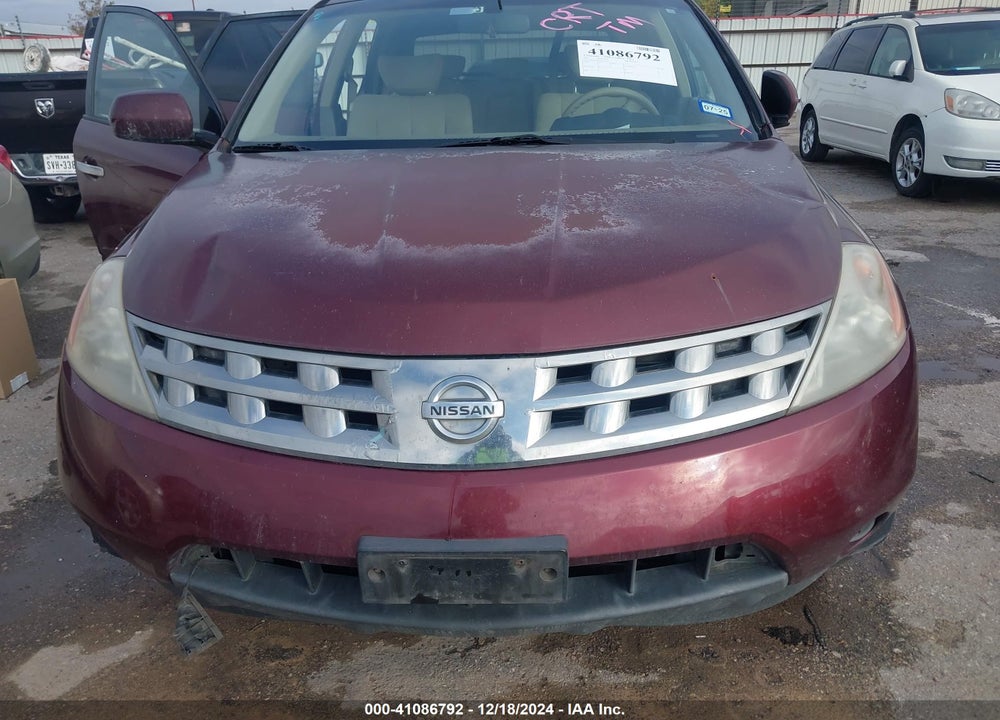 2005 NISSAN MURANO S VIN: JN8AZ08T75W314830