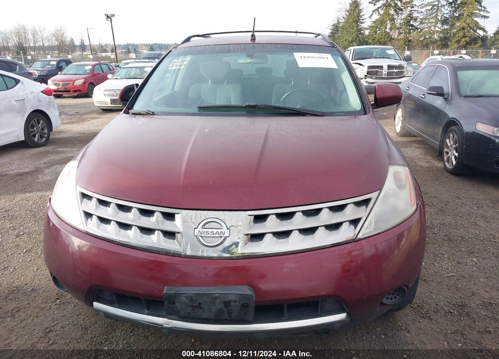 2007 NISSAN MURANO S VIN: JN8AZ08W97W659502
