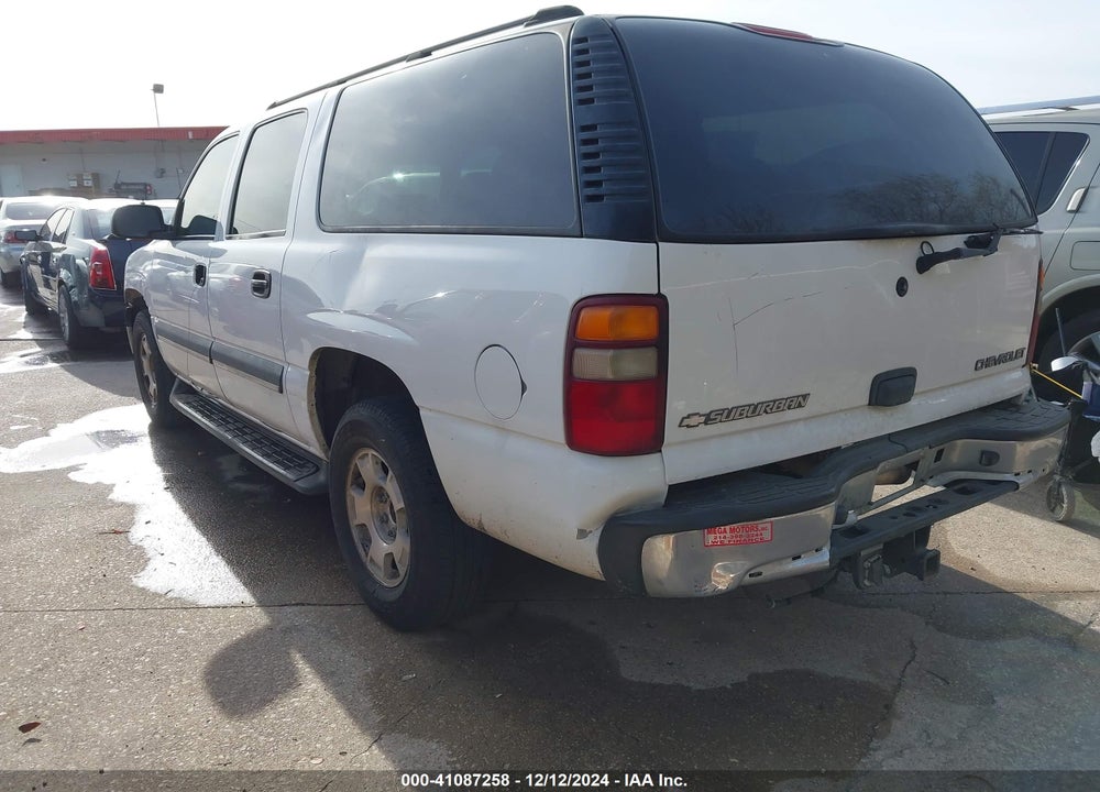 2003 CHEVROLET SUBURBAN 1500 LS VIN: 3GNEC16T93G111562