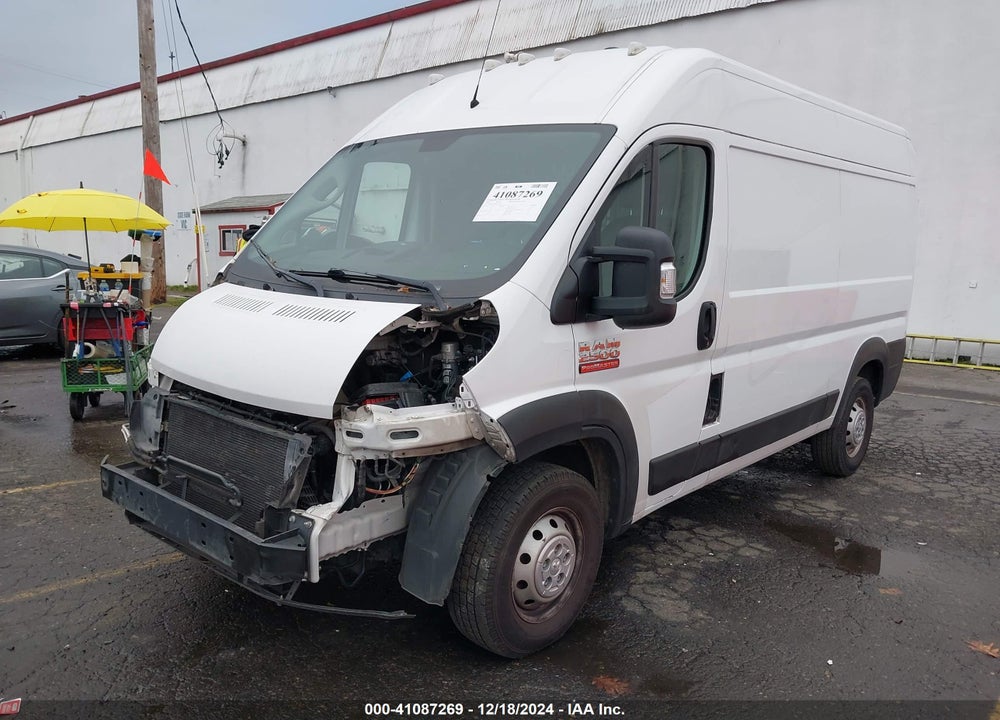 2019 RAM PROMASTER 2500 HIGH ROOF 136 WB VIN: 3C6TRVCG8KE525754