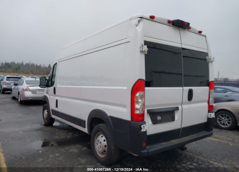 2019 RAM PROMASTER 2500 HIGH ROOF 136 WB VIN: 3C6TRVCG8KE525754