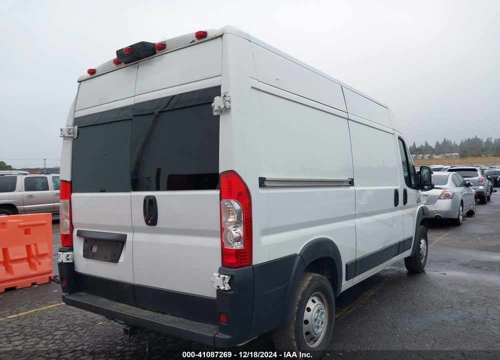 2019 RAM PROMASTER 2500 HIGH ROOF 136 WB VIN: 3C6TRVCG8KE525754