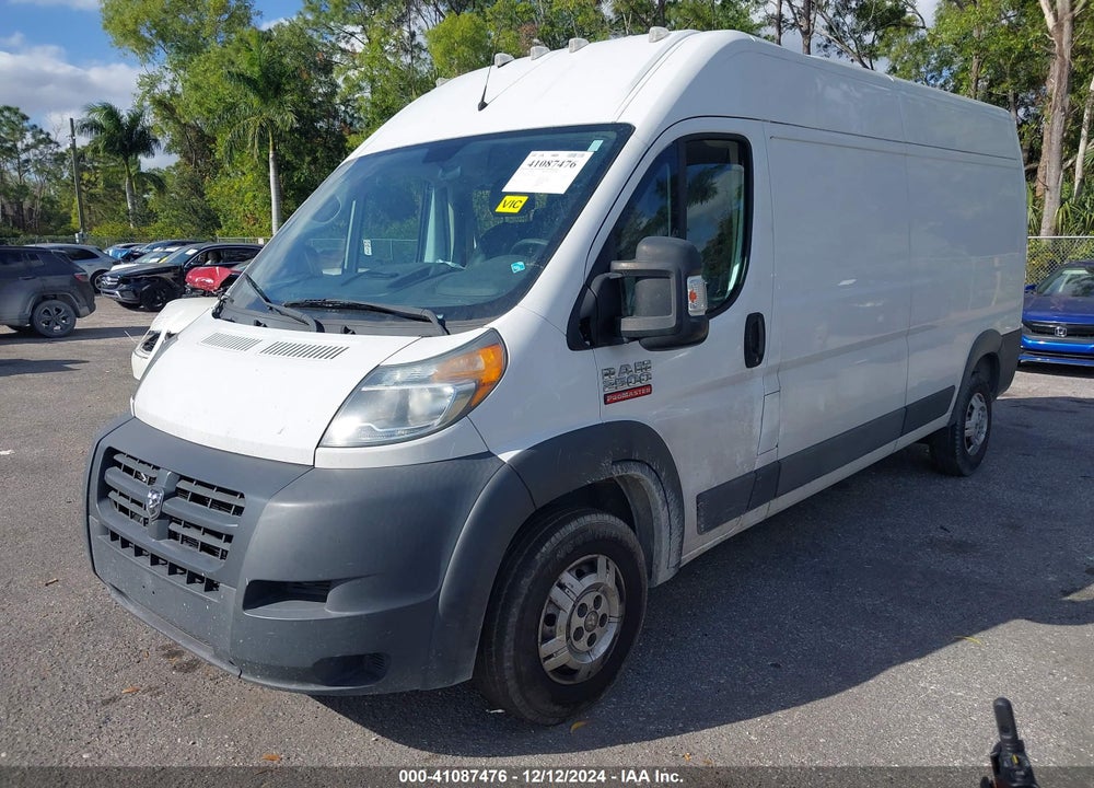 2018 RAM PROMASTER 2500 HIGH ROOF 159 WB VIN: 3C6TRVDGXJE120167