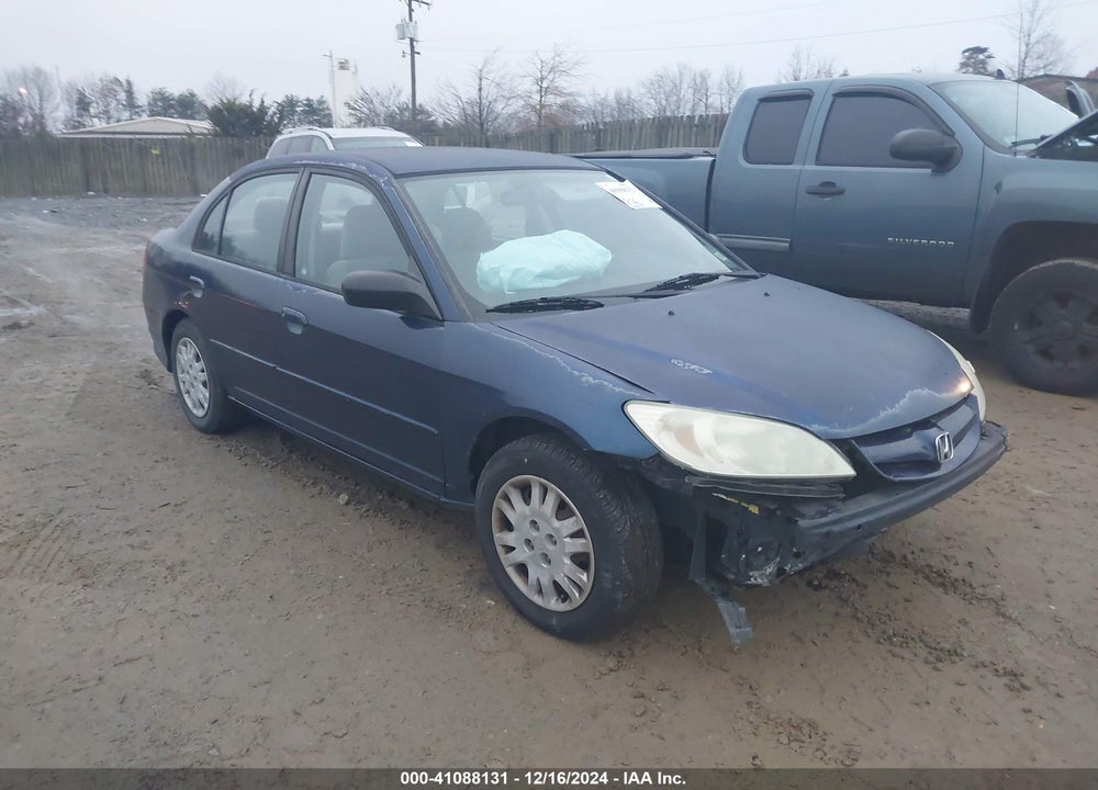 2004 HONDA CIVIC LX VIN: 2HGES16614H540705