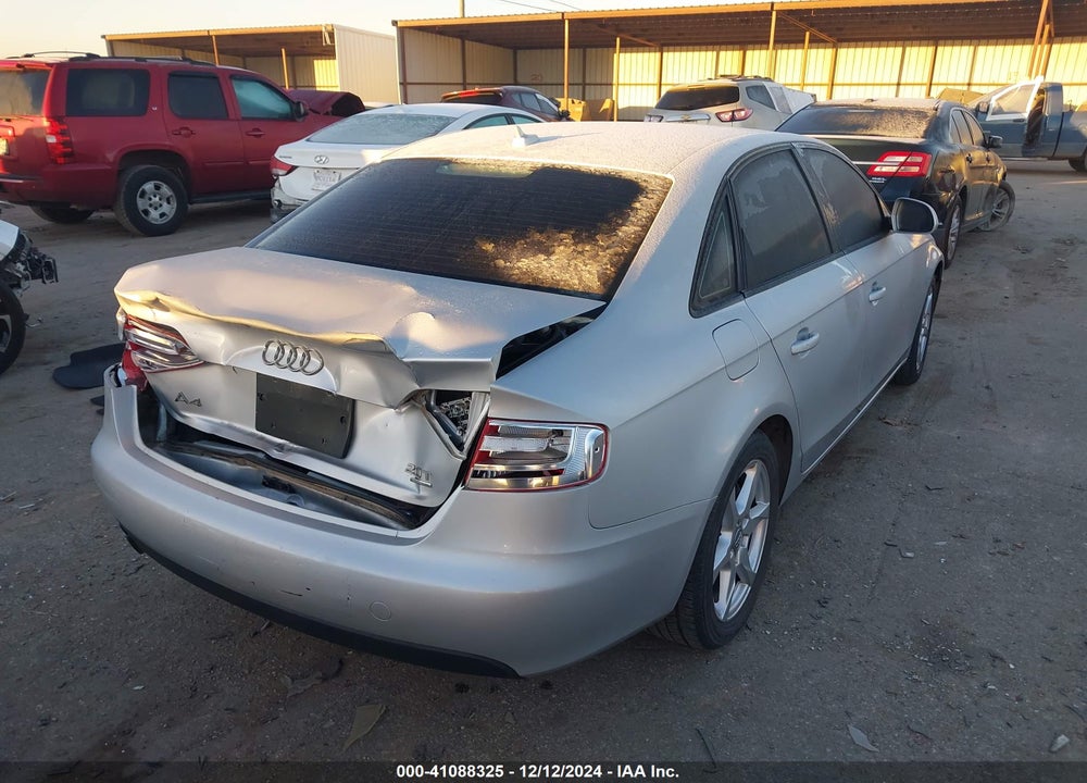 2009 AUDI A4 2.0T PREMIUM VIN: WAULF78K09A068765