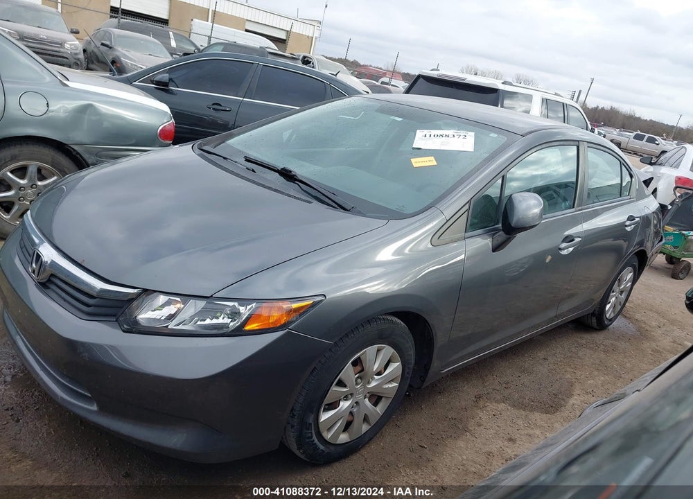 2012 HONDA CIVIC LX VIN: 2HGFB2F50CH605592