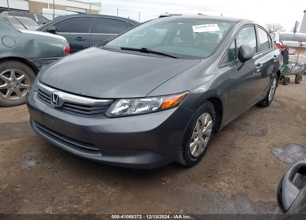 2012 HONDA CIVIC LX VIN: 2HGFB2F50CH605592