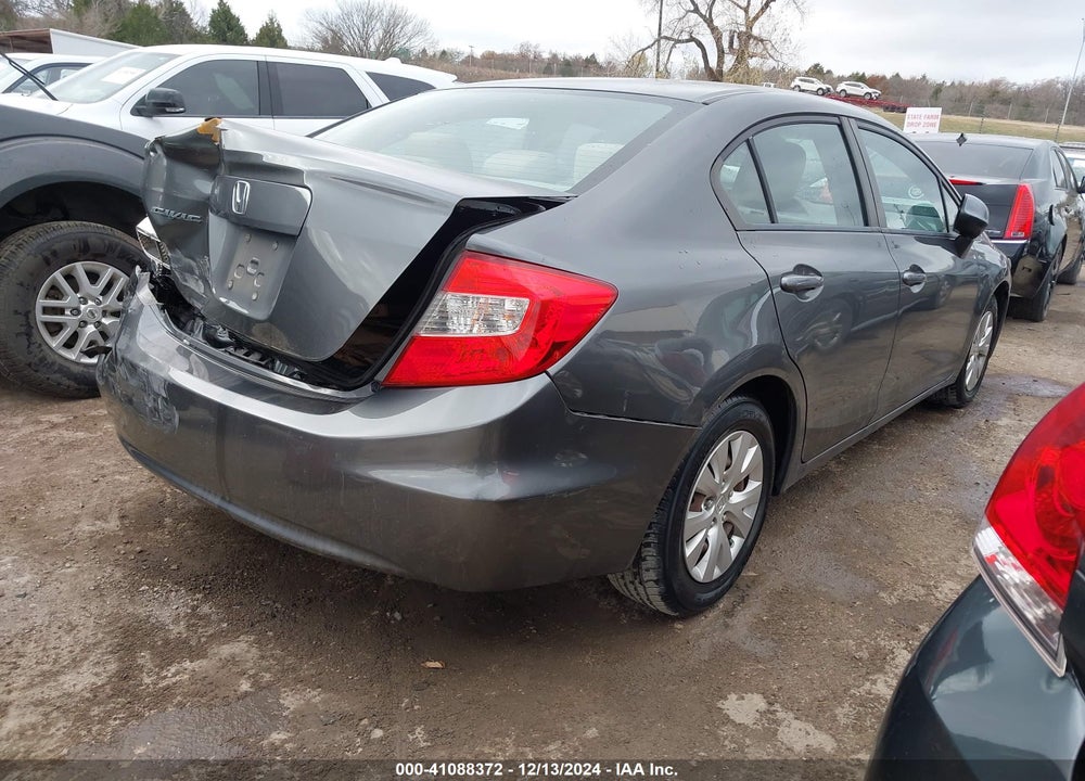2012 HONDA CIVIC LX VIN: 2HGFB2F50CH605592