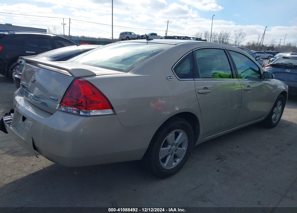 2008 CHEVROLET IMPALA LT VIN: 2G1WT58K889237981